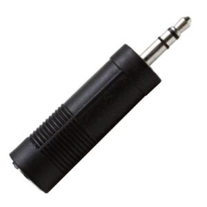 seismic audio - sapt121-1/4 female to 1/8" male adapter (black) - converter for ipod, iphone, android, mp3, laptop, etc
