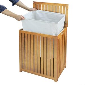 Oceanstar Spa-Style Bamboo Laundry Hamper