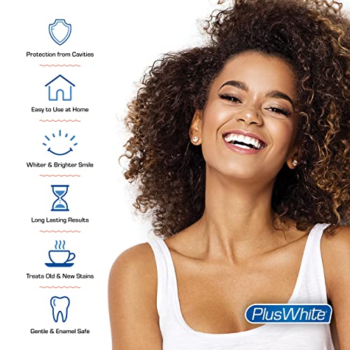 Plus White Xtra Whitening Toothpaste - Removes Tough Stains from Coffee, Smoking, Wine & More - Anti-Cavity, Plaque & Tartar Control (Mint Paste, 3.5 oz)