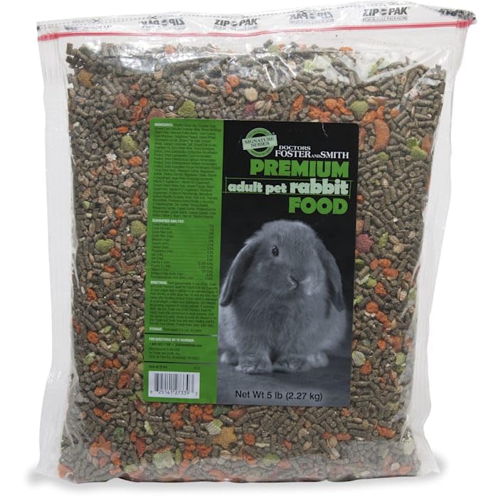 DRS. Foster and Smith Signature Series Premium Adult Pet Rabbit Food, 5 lbs.