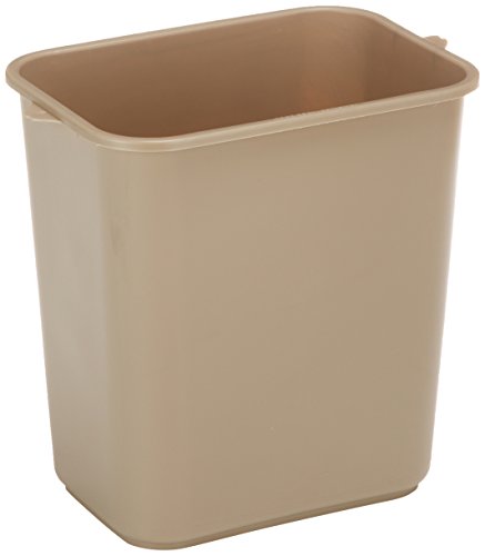 Impact Soft-Sided Wastebasket, 28 qt, Polyethylene, Beige