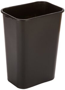 impact soft-sided wastebasket, 41 qt, polyethylene, black