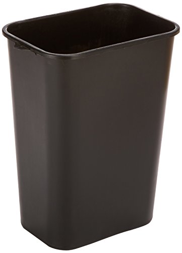 Impact Soft-Sided Wastebasket, 41 qt, Polyethylene, Black