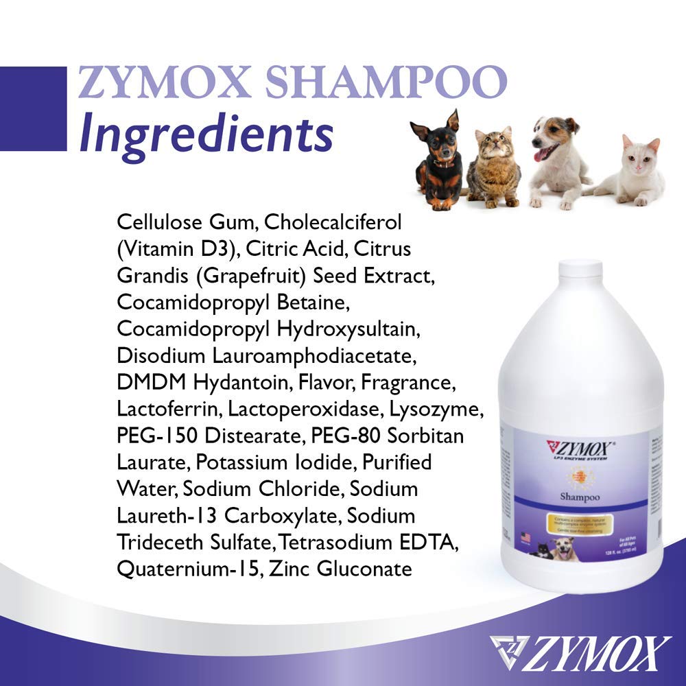 Zymox Anti-Itch Shampoo for Dogs and Cats, 1 gal