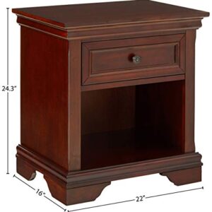 Homestyles Lafayette Nightstand, FURNITURE, Brown