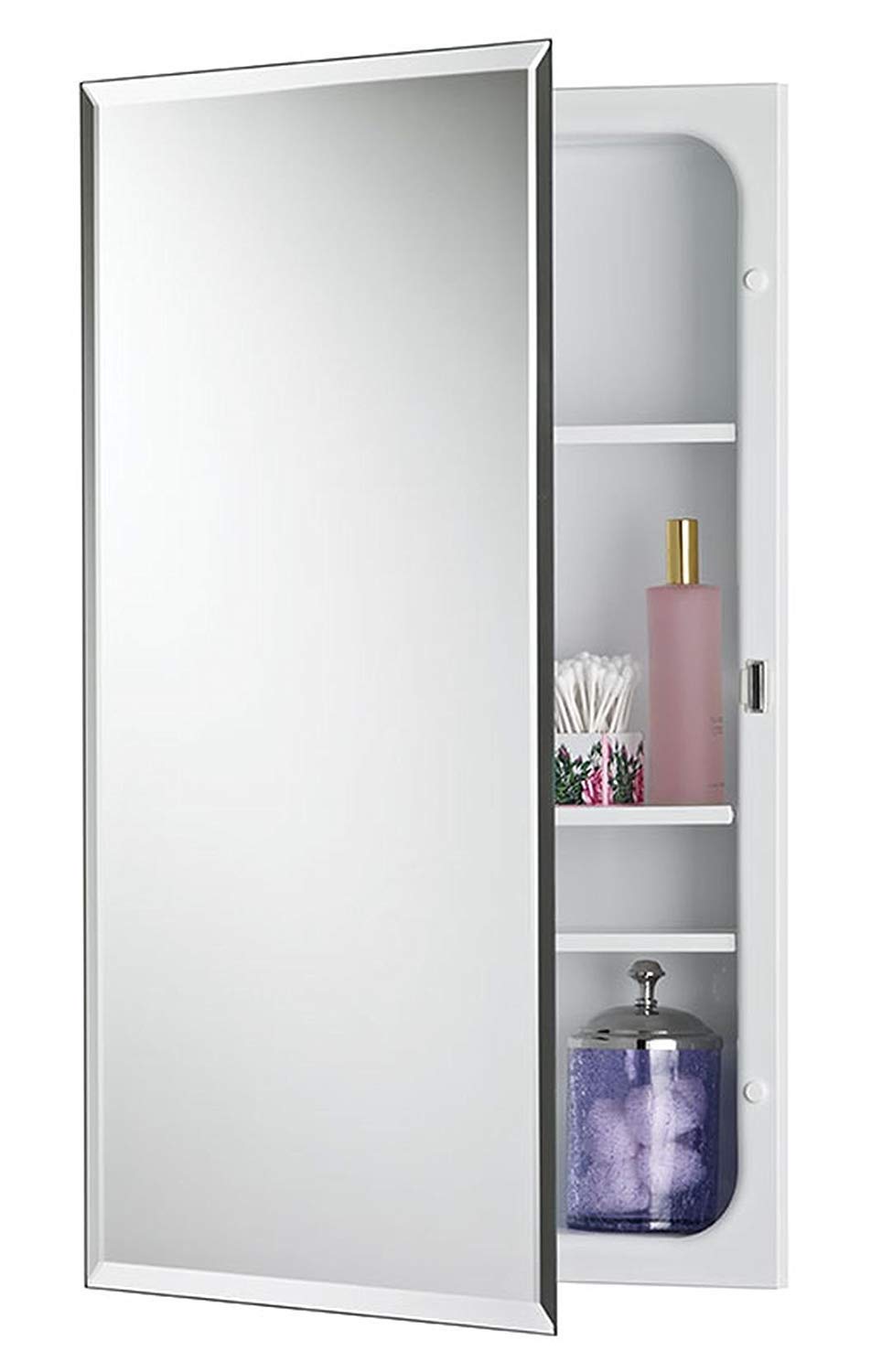 Jensen 1459MOD Horizon Frameless Single-Door Recessed Medicine Cabinet