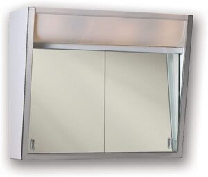 jensen 327lp flair stainless-steel surface mounted medicine cabinet