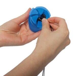 Digital Innovations The Nest – Tangle-Free Earphone / Earbud Case, Durable and Compact Storage System, Blue