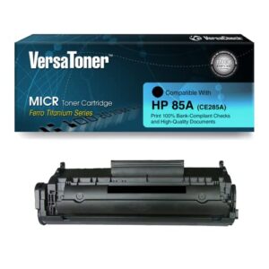 versatoner - 85a ce285a micr toner cartridge for check printing - compatible with laserjet p1102w, p1109w, m1212nf, m1217nfw
