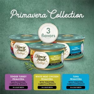 Fancy Feast Elegant Medley Primavera Collection Cat Food (Case of 2),Turkey, Tuna & Chicken, 36 ounces