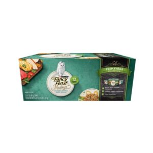 Fancy Feast Elegant Medley Primavera Collection Cat Food (Case of 2),Turkey, Tuna & Chicken, 36 ounces