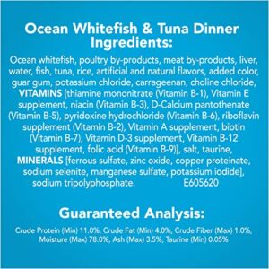 Cat Food, Ocean Whitefish & Tuna, 5.5-oz. Can, Pack of 24