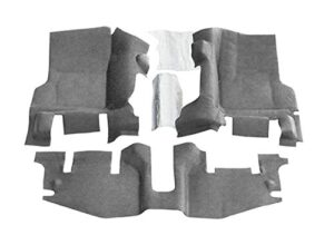bedrug jeep kit - bedtred bttj97f fits 97-06 wrangler tj/lj front 3pc floor kit (with center console) - includes heat shields
