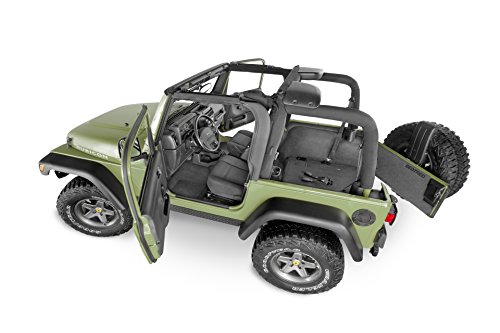 BedRug Jeep Kit - BedTred BTTJ97R fits 97-06 TJ 97-06 REAR 4PC CARGO KIT (INCLUDES TAILGATE)
