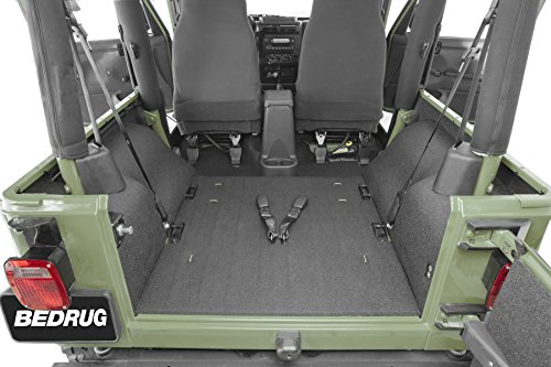 BedRug Jeep Kit - BedTred BTTJ97R fits 97-06 TJ 97-06 REAR 4PC CARGO KIT (INCLUDES TAILGATE)