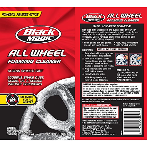 Black Magic 120009 Foaming All Wheel Cleaner, 16 oz.