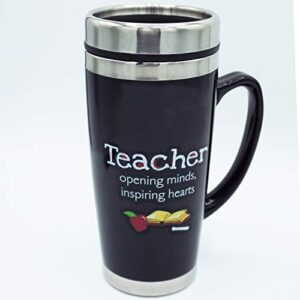 Teacher’s Travel Mug - Insulated Coffee Thermos with Lid, Inspirational Teacher Appreciation Gifts, Gift For Professors, Educators, and Teachers Assistants, 7 Inches Tall, 16 Ounces