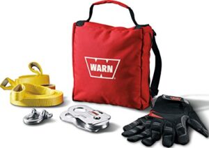 warn 88915 light-duty winch accessory kit, black