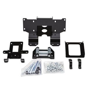 warn 89050 atv winch mount kit for arctic cat wildcat,black