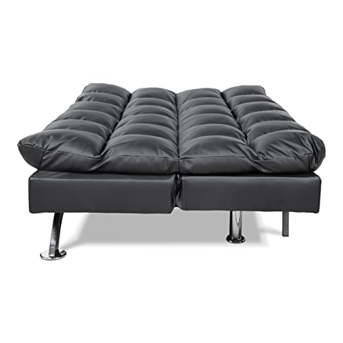 Furniture of America Adelle Convertible Sofa/Futon, Black