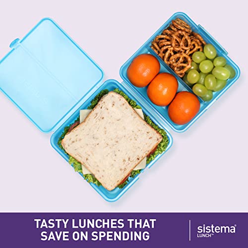 Sistema Lunch Cube, Assorted Colors, 1.4 Liter