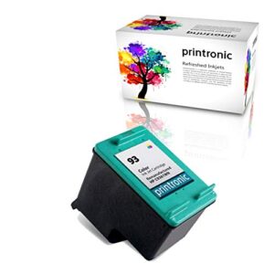 printronic remanufactured ink cartridge replacement for hp 93 for deskjet 5440 photo, psc 1510 1510xi 1507, photosmart 7850 c3135 (1 color)