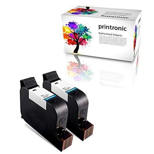 Printronic Remanufactured Ink Cartridge Replacement for HP 40 51640A (2 Black)