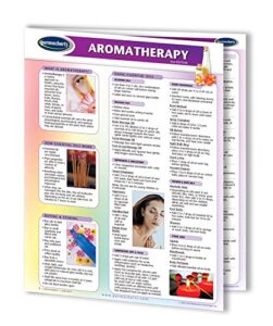 aromatherapy guide - essential oils holistic guide - 4-page laminated 8.5" x 11"