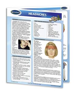 headaches guide - medical quick reference chart - 8.5" x 11" 4-page laminated