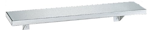 Bobrick 295 Stainless Steel Shelf, Satin Finish, 16" Length x 5" Width