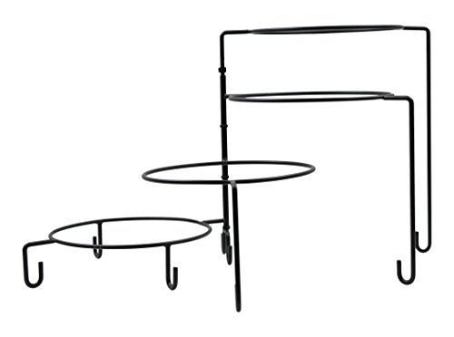 TableCraft Products BKP4 Stand, 4 Tier, 14.5"Height, Black Metal