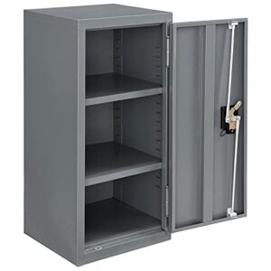 global industrial assembled wall storage cabinet, 13-3/4x12-3/4x30, gray