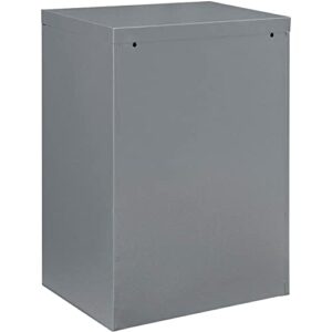 Global Industrial Assembled Wall Storage Cabinet, 18" W x 12" D x 26" H, Gray