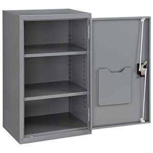 global industrial assembled wall storage cabinet, 19-7/8x14-1/4x32-3/4, gray