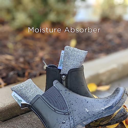 Moso Natural Shoe Odor Absorbers. A Scent Free Odor Eliminator for Shoes, Gym Bags and Sports Gear. Premium Moso Bamboo Charcoal Air Purifying Bag and Deodorizer (One Pack of Two 75g Bags)