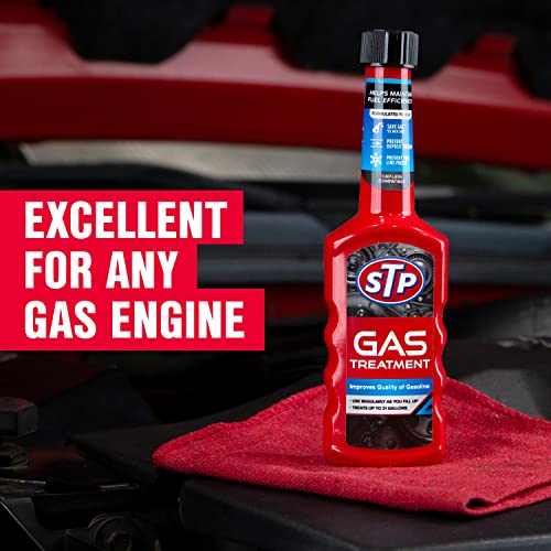 STP Gas Treatment, Fuel Intake System Cleaner, Bottles, 5.25 Fl Oz, Pack of 12