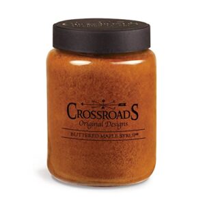 crossroads buttered maple syrup® scented 2-wick candle, 26 ounce