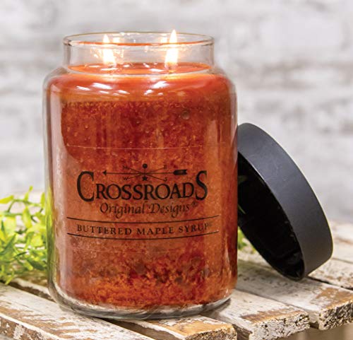 Crossroads Buttered Maple Syrup® Scented 2-Wick Candle, 26 Ounce