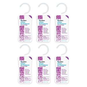 airboss closet air freshener - (6 pack) 4 oz - lavender fields scented air freshener for closets - continuously releases fresh fragrance