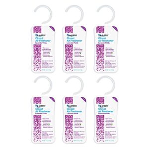 airBOSS Closet Air Freshener - (6 Pack) 4 oz - Lavender Fields Scented Air Freshener for Closets - Continuously Releases Fresh Fragrance