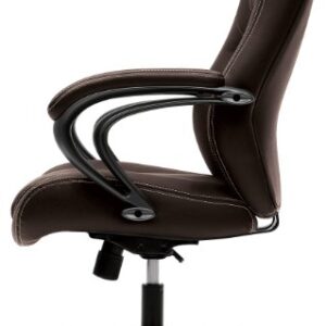 HON Managerial Office Chair- High-Back Computer Desk Chair with Loop Arms , Brown (VL402)