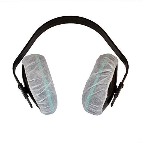 Large Stretchable Headphone Covers - White - Bag of 100 - fits Earmuff-Style Headphones