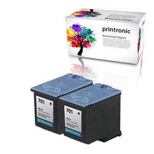 printronic remanufactured ink cartridge replacement for hp 701 cc635a (2 black)