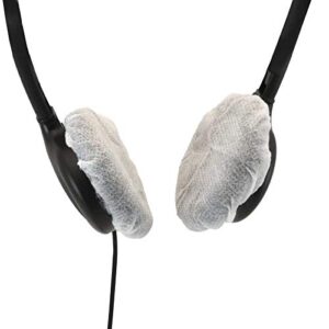 Scan Sound, Inc. Small Stretchable Headphone Covers - White - Bag of 100 - Stretches up to 2 1/2 inches