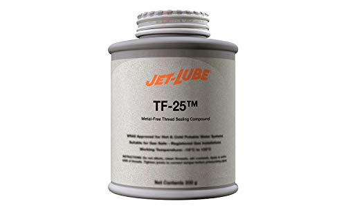 Jet-Lube TF-25 - Heavy Duty | Anti-Seize | Thread Sealant | High Temperature | Brushable | Lead-Free | Water-resistant | 1 Lb.