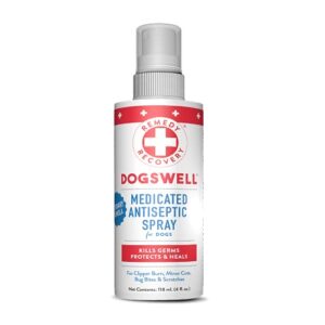 dogswell remedy + recovery medicated antiseptic spray for dogs, 4 oz. (packaging may vary)