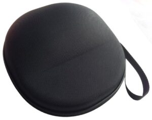 casebudi large hard headphone case | compatible with sony, sennheiser, beats & more | black ballistic nylon