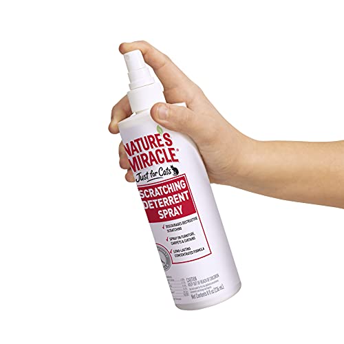 Nature's Miracle Products CNAP5778 Just for Cats No Scratch Deter Spray, 8-Ounce