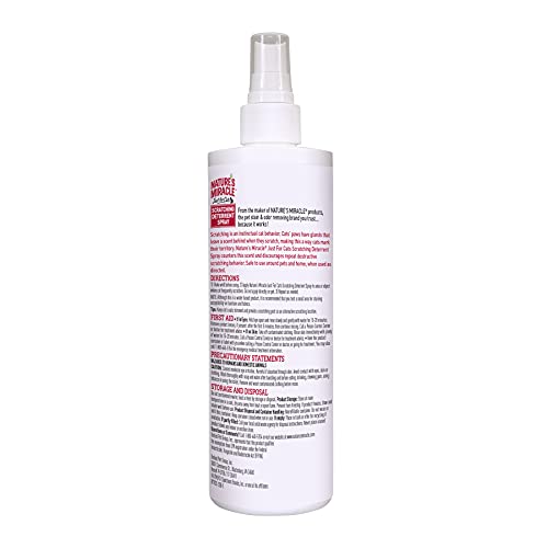 Nature's Miracle Products CNAP5778 Just for Cats No Scratch Deter Spray, 8-Ounce