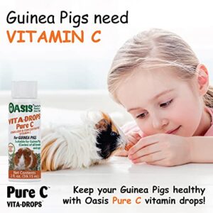 OASIS #80254 Vita Drops-Pure C for Guinea Pig, 2-Ounce, Packaging may vary